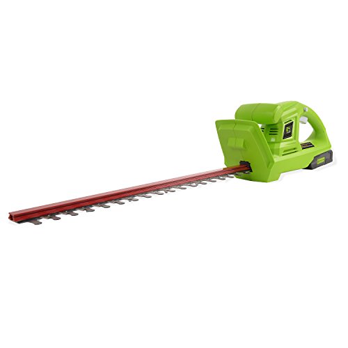 Greenworks 20-Inch 24V Cordless Hedge Trimmer with 2.0 AH Battery Included