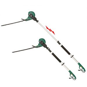DOEWORKS 2 in 1 Corded Pole Hedge Trimmer with Rotating Handle