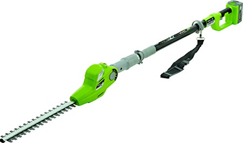 Earthwise 17-Inch 24-Volt Lithium Ion Cordless Electric Pole Hedge Trimmer