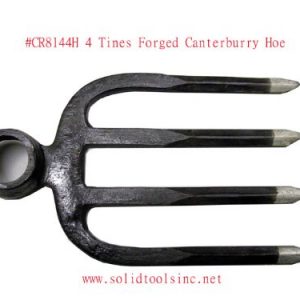 Canterbury Hoe Fork Head, 4 Forged Prongs