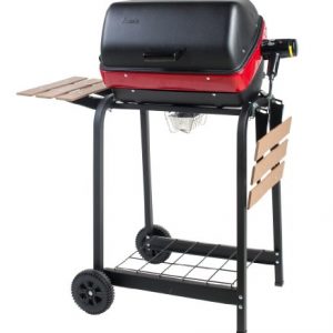 Americana Electric Cart Grill with two folding, composite-wood