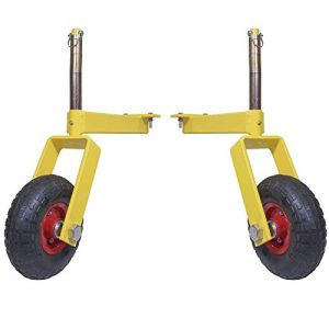 Pair of Titan Landscape Rake Wheel Attachments Adjustable Height