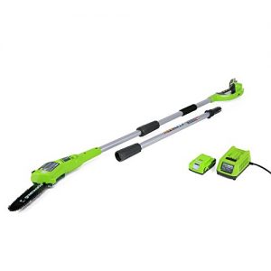 Greenworks 8.3' 24V Cordless Pole Saw, 2.0 AH Battery Included