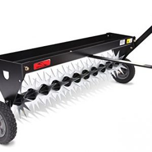 Brinly Tow Behind Spike Aerator with Transport Wheels, 40-Inch