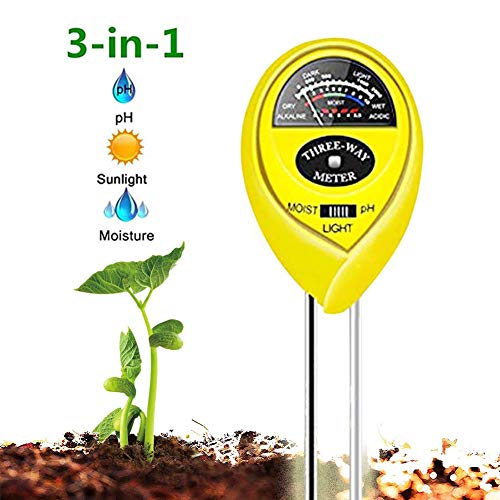 WINZOOM Soil Tester,Soil Moisture Meter,3-in-1 Soil Test Kit