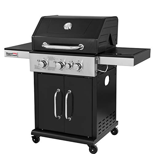 Royal Gourmet Cabinet Liquid Propane Gas Grill with Side Burner