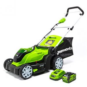 Greenworks 17-Inch 40V Cordless Lawn Mower, 4.0 AH Battery Included