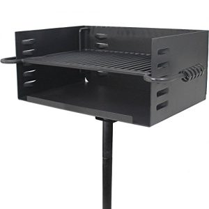 Titan Single Post Jumbo Park Style Grill Charcoal Outdoor Recommended ...