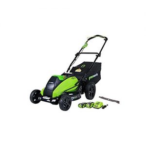 GreenWorks 19-Inch 40V Cordless Lawn Mower + Extra Blade