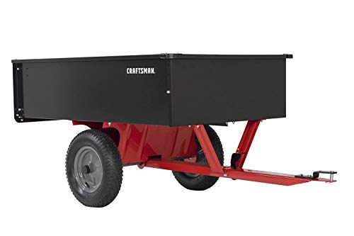 Craftsman 12-cu ft Steel Tow Dump Cart, Black
