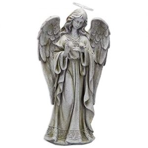 Bits and Pieces - Solar Garden LED Angel of Peace Statue