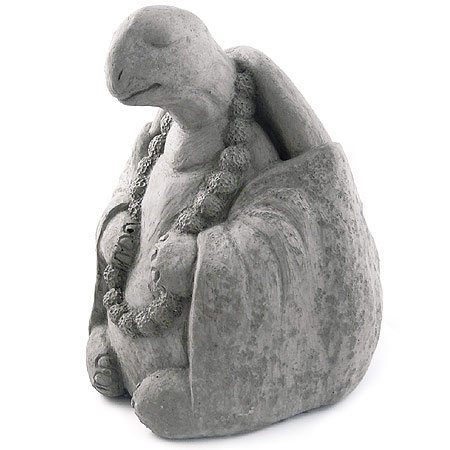 Modern Artisans Meditating Turtle - Cast Stone Garden Sculpture
