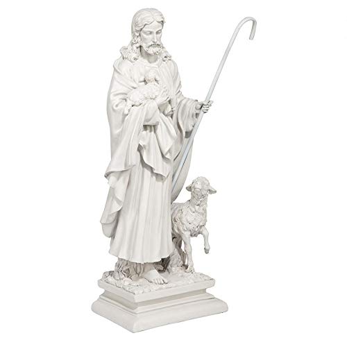 Design Toscano Jesus the Good Shepherd Religious Garden Statue ...