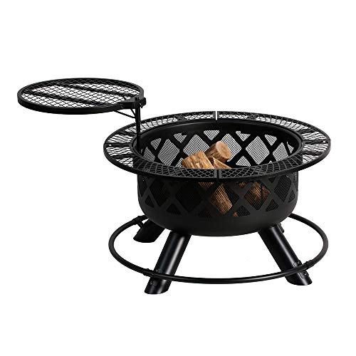 BALI OUTDOORS Wood Burning Fire Pit, 32 Inch Outdoor ...