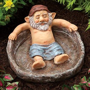 Bits and Pieces - Relaxing Gnome Pool Garden Sculpture