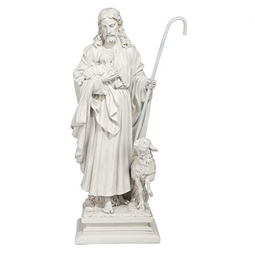 Design Toscano Jesus the Good Shepherd Religious Garden Statue