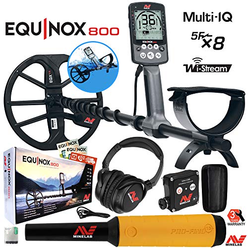 Minelab Equinox 800 Multi-IQ Underwater Metal Detector & Pro-Find