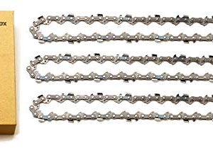 tallox 3 Pack 10" Chainsaw Chains 3/8 LP .050" 40 Drive Links fits Craftsman
