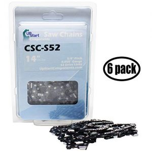 UpStart Components 6-Pack 14" Semi Chisel Saw Chain for Oregon