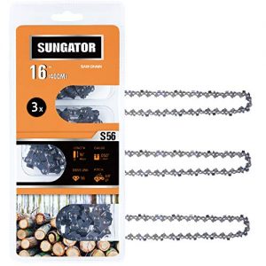 SUNGATOR 3-Pack 16 Inch Chainsaw Chain