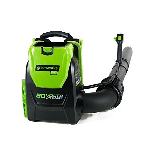 Greenworks 80V Cordless Backpack Leaf Blower, Battery and Charger