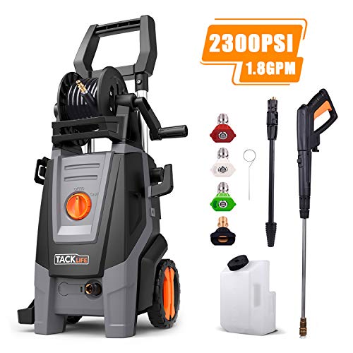TACKLIFE Electric Pressure Washer, 2300PSI 1.8 GPM, High Efficiency Power