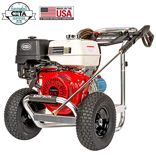 SIMPSON Cleaning Aluminum Gas Pressure Washer Powered