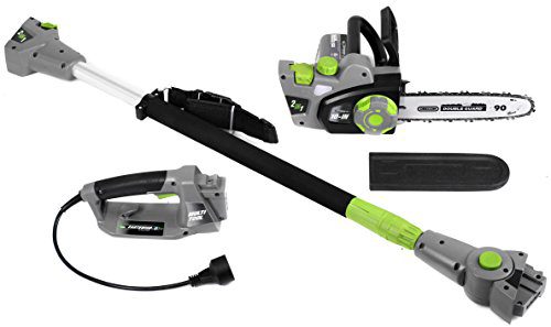 Earthwise 7-Amp 10-Inch Convertible 2-in-1 Corded Electric Pole Saw/Chainsaw