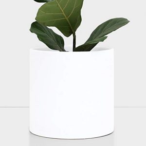PEACH & PEBBLE 11" Ceramic Planter (15", 12", 10", 8" or 7") - Large White Plant Pot