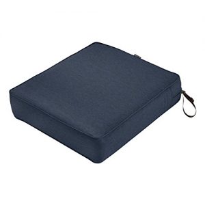 Classic Accessories Montlake Seat Cushion Foam & Slip Cover, Heather Indigo