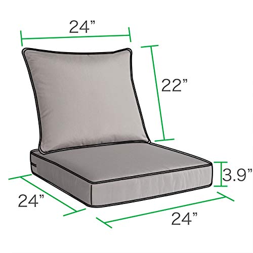 Art Leon Outdoor/Indoor Patio Deep Seat Chair Cushion Set Sale ...