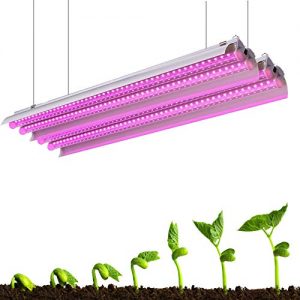 Pack of 2, 4FT LED Grow Light Fixture with Reflector Combo