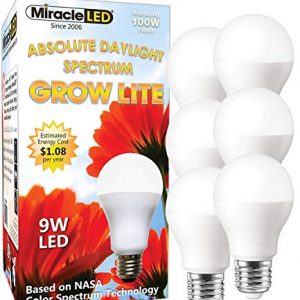 MiracleLED Absolute Daylight Spectrum 6-Pack, Replace 100W Grow Light
