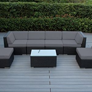 Ohana 7-Piece Outdoor Patio Furniture Sectional Conversation Set
