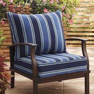 backyardequip input roth cushion stripe allen patio coach seat chair deep piece
