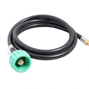 KIBOW 5FT Propane Pigtail Hose Connector with Acme Nut X 1/4 Inch