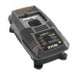 Ryobi P118 Lithium Ion Dual Chemistry Battery Charger for One+ 18 Volt Batteries