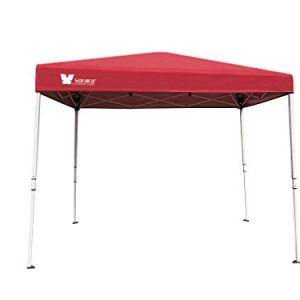 SORARA 6' X 4' Ez Pop-up Canopy Tent Gazebo Commercial Market Stall with Carry Bag, Watermelon Red