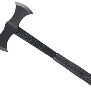 Estwing Double Bit Axe - 38 oz Wood Spitting Tool with Forged Steel Construction & Shock Reduction Grip - EBDBA,Black