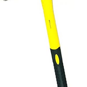 Knights Of Armur Weeding Mattock Hoe, Pick Axe 15-Inch, One Piece Intact Drop Forged, Plastic Coated Fiberglass Handle, 1.4LB