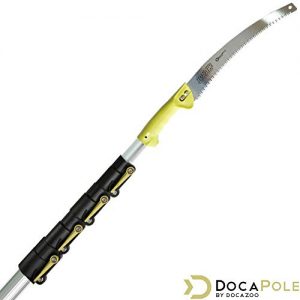 DocaPole 6-24 Foot Pole Pruning Saw // DocaPole Extension Pole + GoSaw Attachment // Use on Pole or By Hand // Long Extension Pole Saw // Telescopic Tree Pruner Pole // Extendable Limb Saw and Trimmer