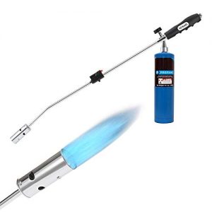 AUSAIL Weed Torch Propane Burner,Blow Torch,50,000BTU,Gas Vapor, Self Igniting, with Flame Control Valve and Ergonomic Anti-Slip Handle
