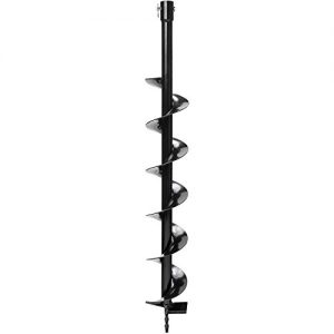 Biltek Auger Post Hole Digger Bits 4" x 32" Deep Professional Fence Holes 3/4" Shaft - Perfect for Quickly Digging Holes to Install Fence Posts, Decks, Planting Trees, Shrubs, Ice Fishing, and More!