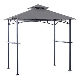 ABCCANOPY Grill Shelter Replacement Canopy Roof ONLY FIT for Gazebo Model L-GZ238PST-11 (Grey)