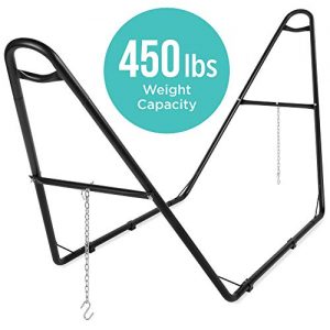 Best Choice Products Adjustable Universal Weather-Resistant Steel Hammock Stand for 9-14ft Hammocks w/Powder-Coated Finish and Hanging Hooks