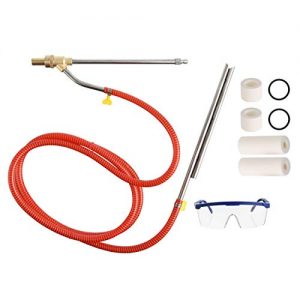 RIDGE WASHER Pressure Washer Sandblasting Kit, Wet Abrasive Sandblaster Attachment, with Replacement Nozzle Tips, 1/4 Inch Quick Disconnect, 5000 PSI