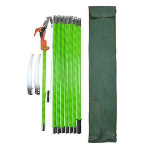 HiHydro 26 Foot Tree Trimmer Pole Manual Pruner Cutter Set Garden Tools Loppers Hand Pole Saws Pole Saws for Tree Trimming with Extension