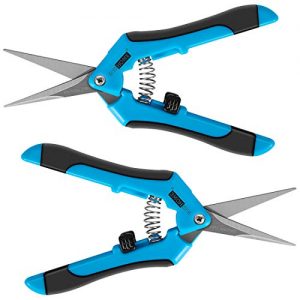 VIVOHOME Stainless Steel Hand Pruner Non-Stick Pruning Shear Bonsai Cutter for Gardening Potting (Pack of 2)