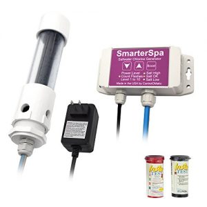 ControlOMatic SmarterSpa Saltwater Smart Chlorine Generation System for Pools, Hot Tubs, and Spas up to 1,000 Gallons - 30 Gram Maximum Daily Chlorine Generation, Built-in Chlorine Detection