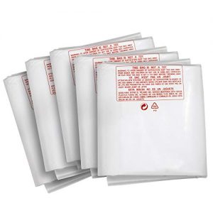 Clear Plastic Dust Collector Replacement Bag 5 Pack 20" Diameter by 43" Long For Machines with 20" Filter Drums 5 mil Thick